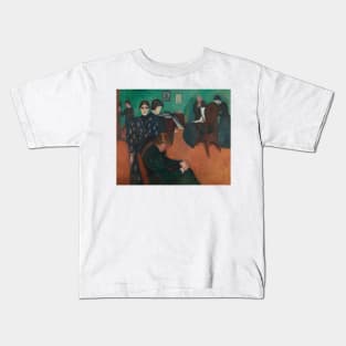Death in the Sickroom by Edvard Munch Kids T-Shirt